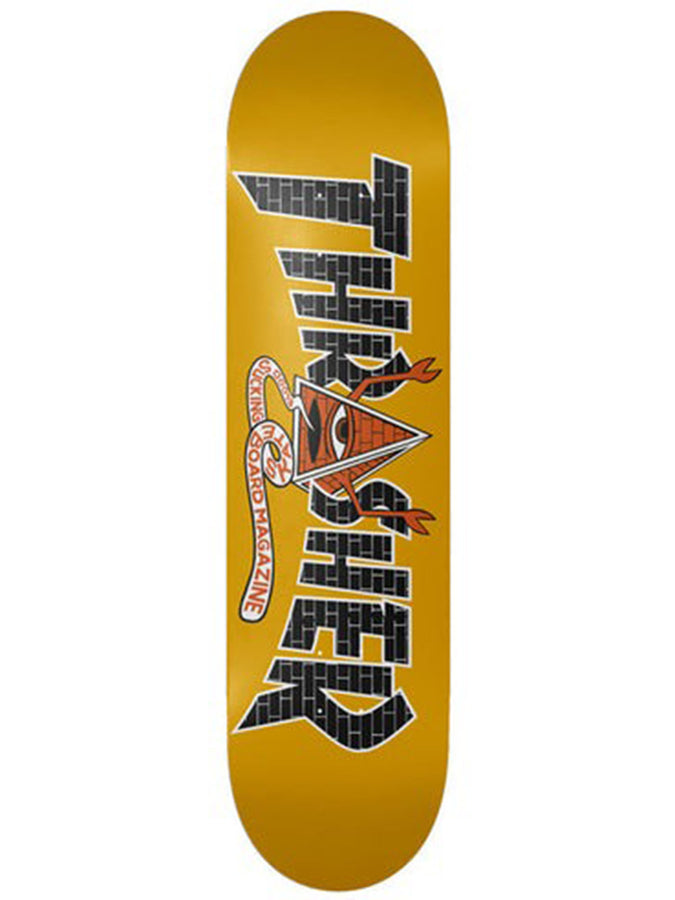 Toy Machine x Thrasher Pyramid Sect 8.5' Skateboard Deck 2025 | YELLOW
