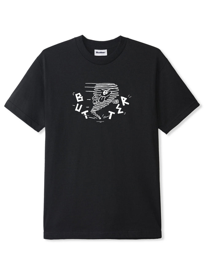 Butter Goods Tornado T-Shirt Fall 2024 | BLACK