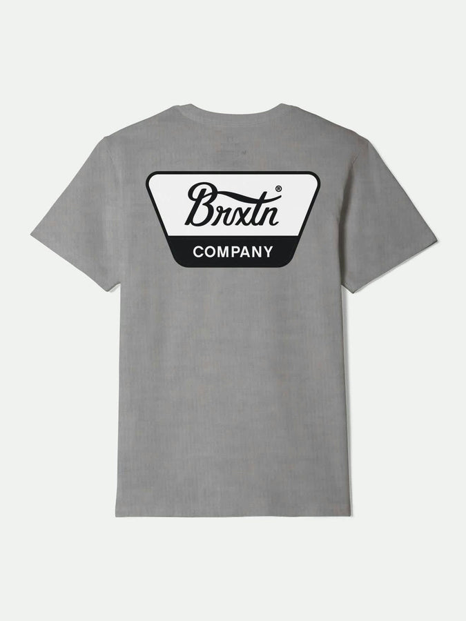 Brixton Linwood T-Shirt Summer 2026 | HEATHER/OFF WHITE/RED MAHOGANY