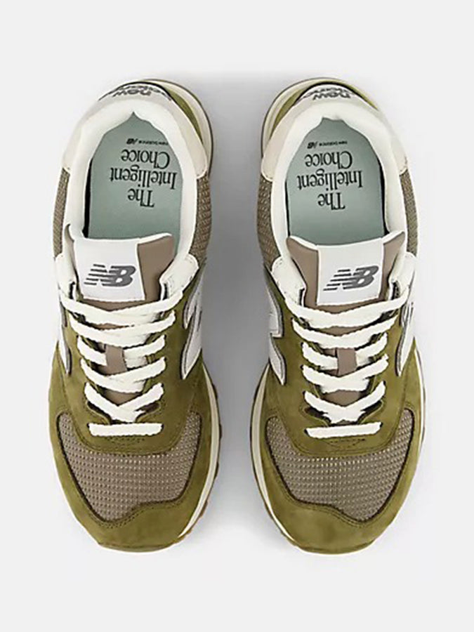 New Balance 574 Calcium/Dark Silver Metallic Shoes Spring 2026 | CALCIUM/DARK SILVER METALLIC