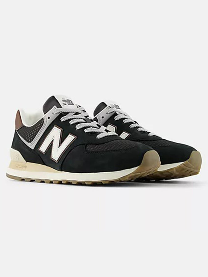 New Balance 574 Brown/Dark Silver Metallic Shoes Spring 2026 | BROWN/DARK SILVER METALLIC