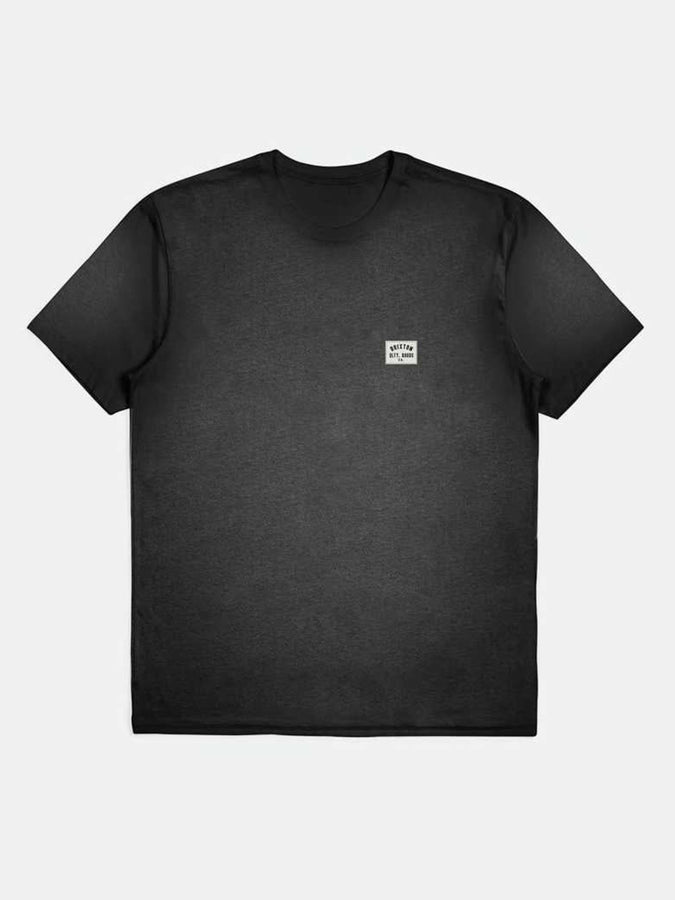 Brixton Woodburn Short Sleeve T-Shirt Summer 2024 | BLACK CLASSIC WASH