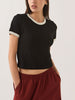 Brixton Carefree Organic Garment Dye Ringer T-Shirt Fall 2026