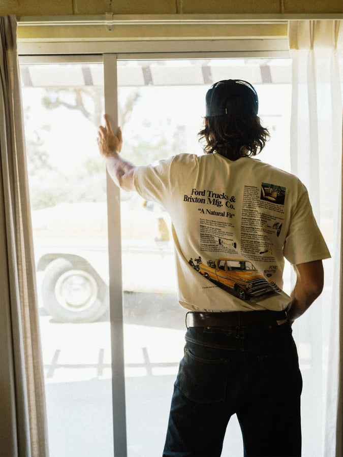 Brixton X Ford 71 Pickup T-Shirt Fall 2026 | WIMBLEDON WHITE