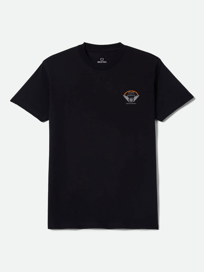 Brixton Leeway T-Shirt Spring 2026 | BLACK WORN WASH