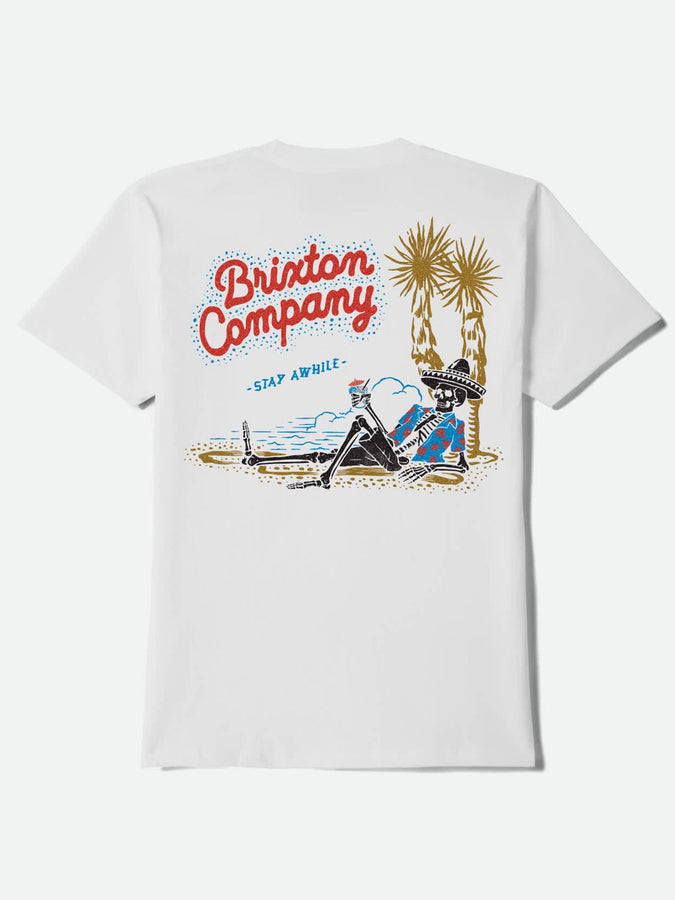 Brixton Stay While T-Shirt Spring 2026 | WHITE