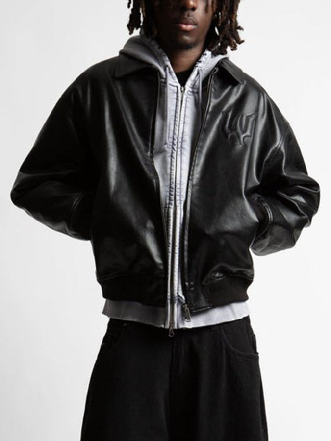 Wasted Paris Bury Varsity Jacket Holiday 2025 | BLACK