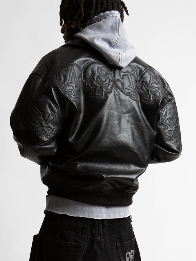 Wasted Paris Bury Varsity Jacket Holiday 2025 | BLACK