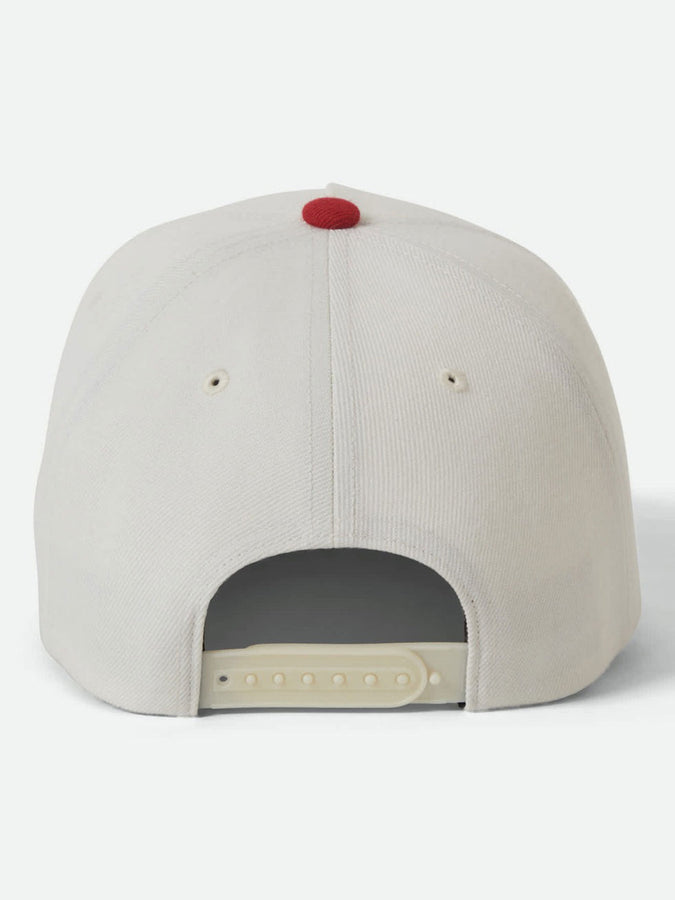 Brixton Crest Netplus Snapback Hat | OFF WHITE/ADRENALINE RUSH