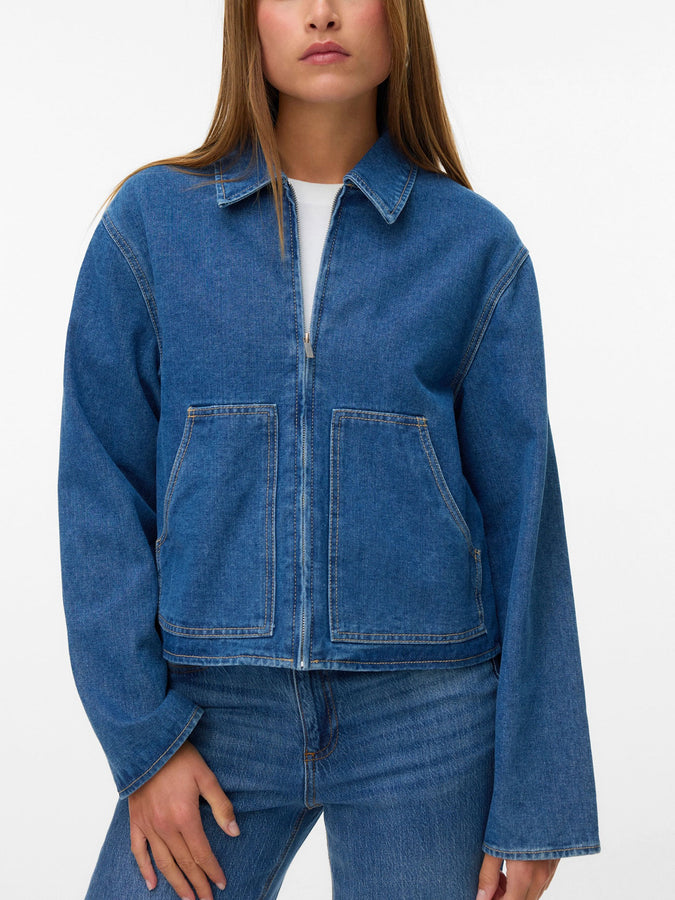 Vero Moda Aura Jacket Spring 2026 | MEDIUM BLUE DENIM