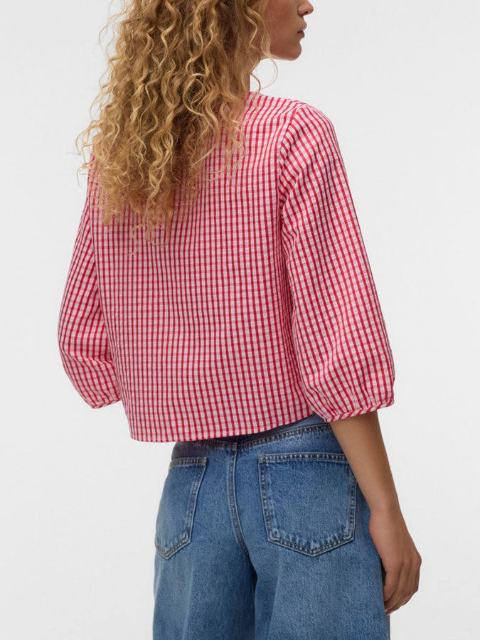 Vero Moda Camilla 3/4 Sleeve Top Summer 2026 | PINK-A-BOO