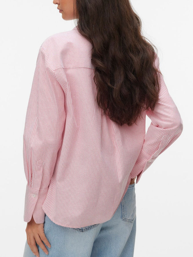 Vero Moda Inge Long Sleeve Buttondown Shirt Spring 2026 | JAZZY STRIPES