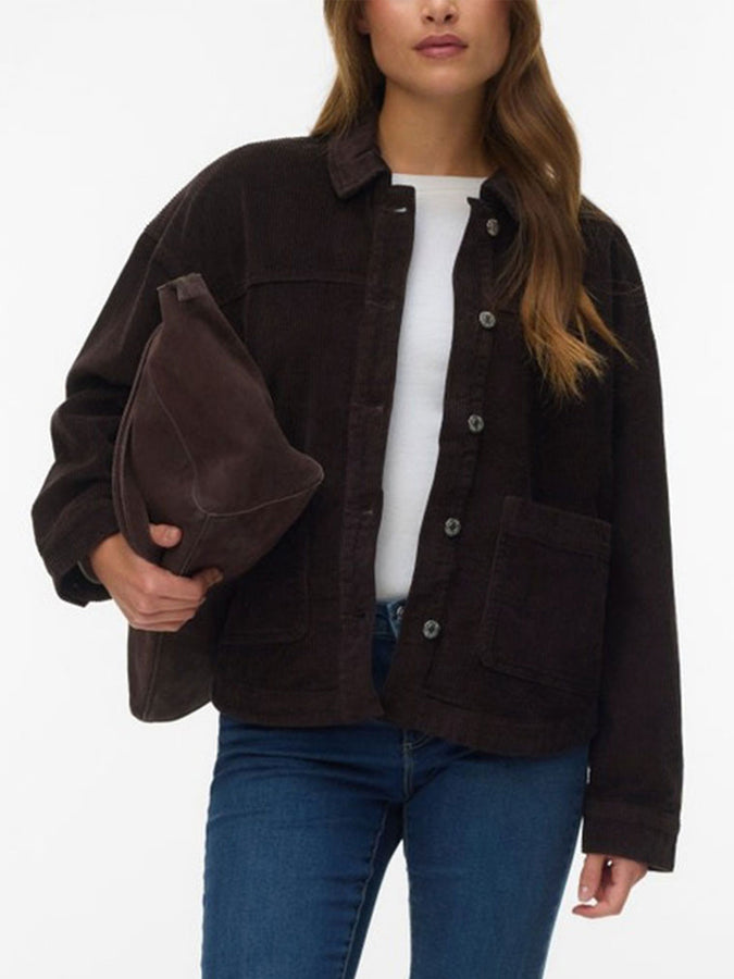 Vero Moda Jamie Cord Jacket Fall 2026 | CHOCOLATE TORTE