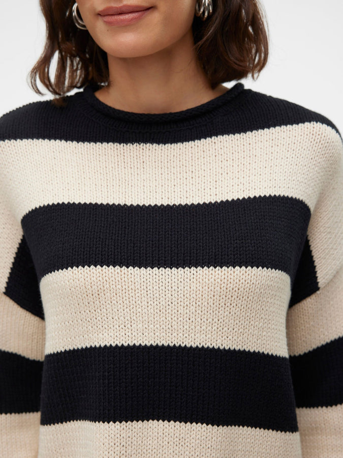 Vero Moda Leonora Sweater Fall 2024 | BLACK/BIRCH