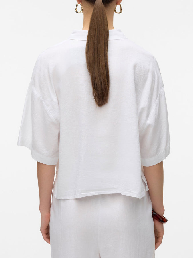 Vero Moda Linn Short Sleeve Buttondown Shirt Spring 2026 |
