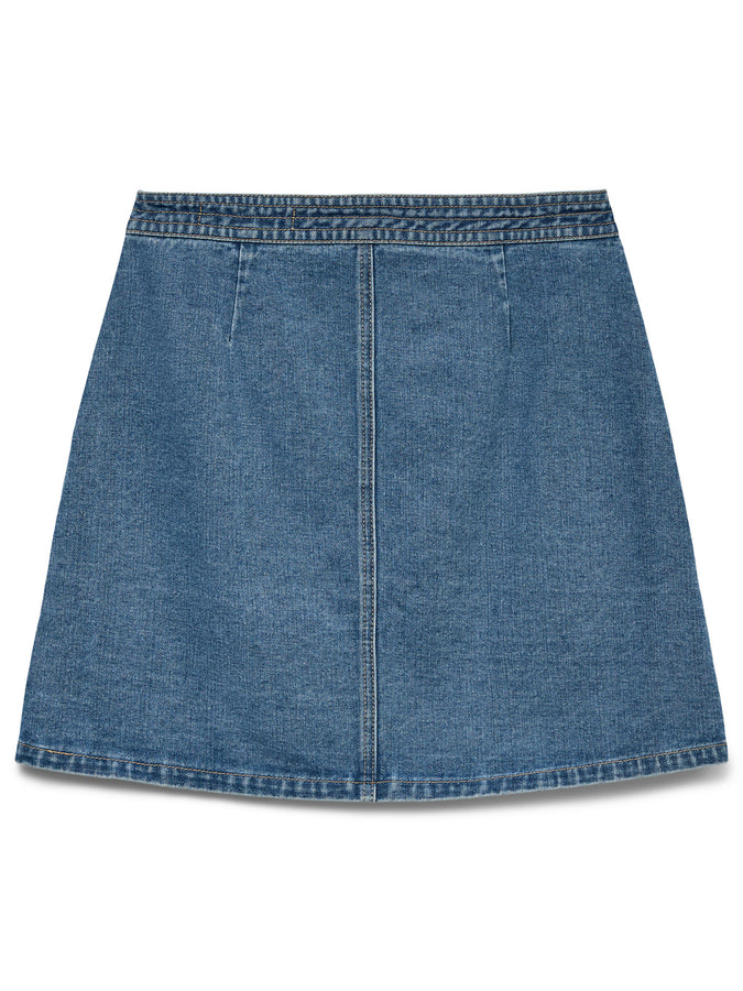 Vero Moda Liza Denim Wrap Skirt Spring 2026 | MEDIUM BLUE DENIM
