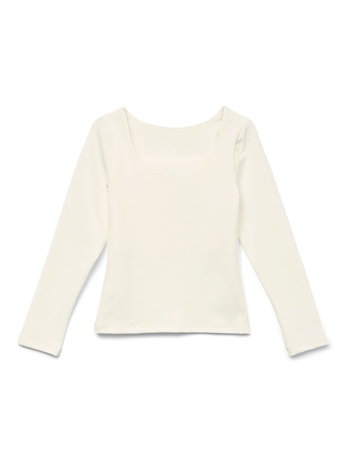 Vero Moda Million Long Sleeve T-Shirt Spring 2026 | SNOW WHITE