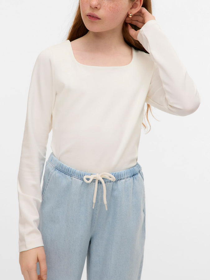 Vero Moda Million Long Sleeve T-Shirt Spring 2026 | SNOW WHITE