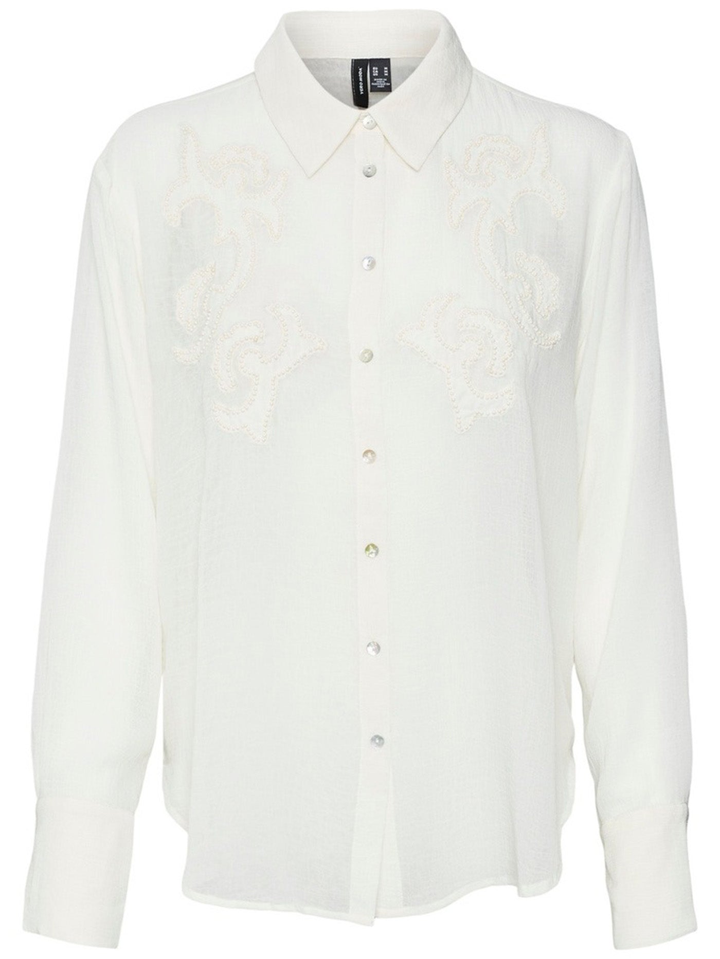 Vero Moda Pearl Long Sleeve Buttondown Shirt Summer 2024