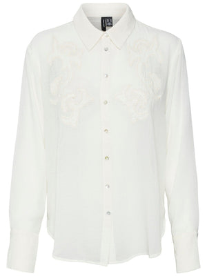 Vero Moda Pearl Long Sleeve Buttondown Shirt Summer 2024