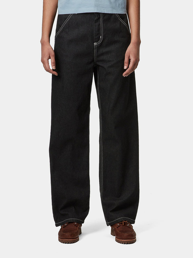 W' Simple Jeans | BLACK STONE WASHED