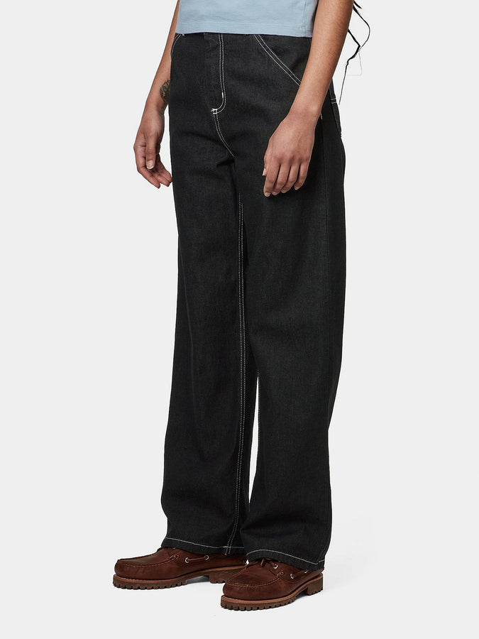 W' Simple Jeans | BLACK STONE WASHED