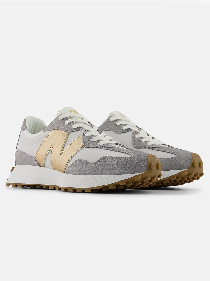 New Balance 327 Grey Matter/Gold Metallic Shoes Summer 2026 | GREY MATTER/GOLD METALLIC