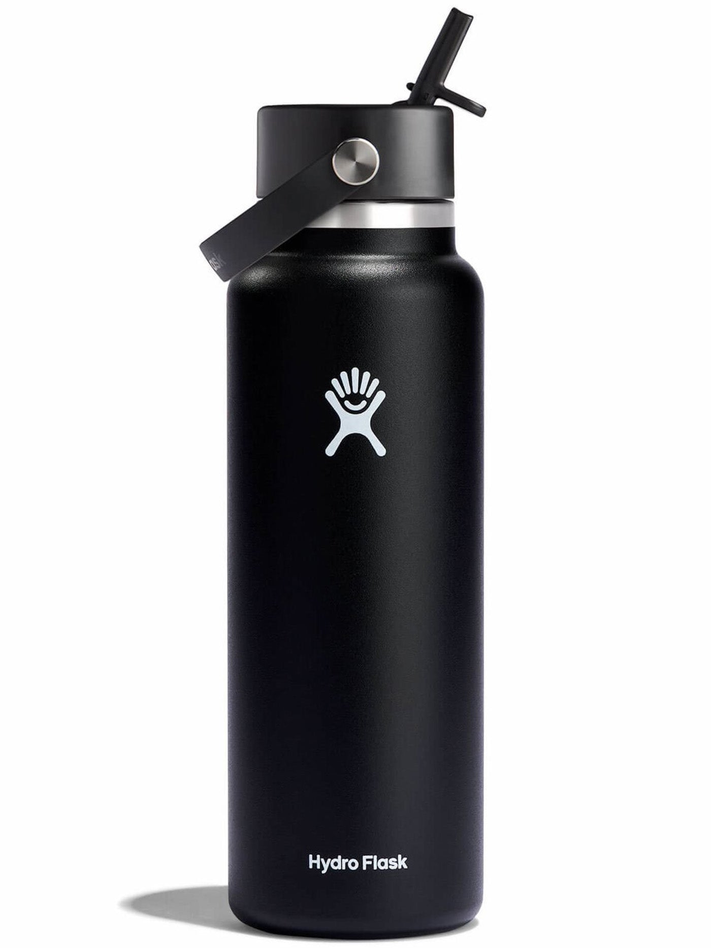 Hydro Flask 40 oz Wide Flex Straw Cap Black Bottle