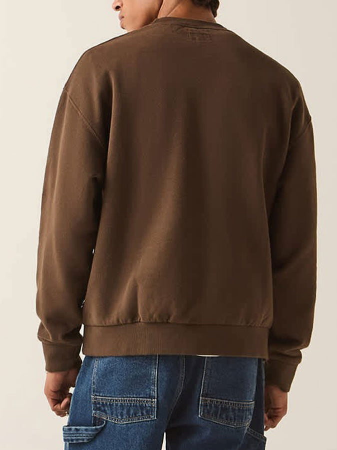 Brixton Brixton Baseline Crewneck Sweatshirt Holiday 2026 | WALNUT BROWN VINTAGE WASH