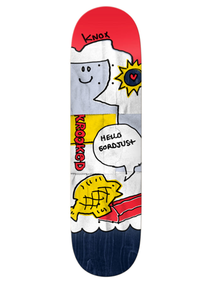 Krooked Knox Gordjust 8.5'' Skateboard Deck | MULTI