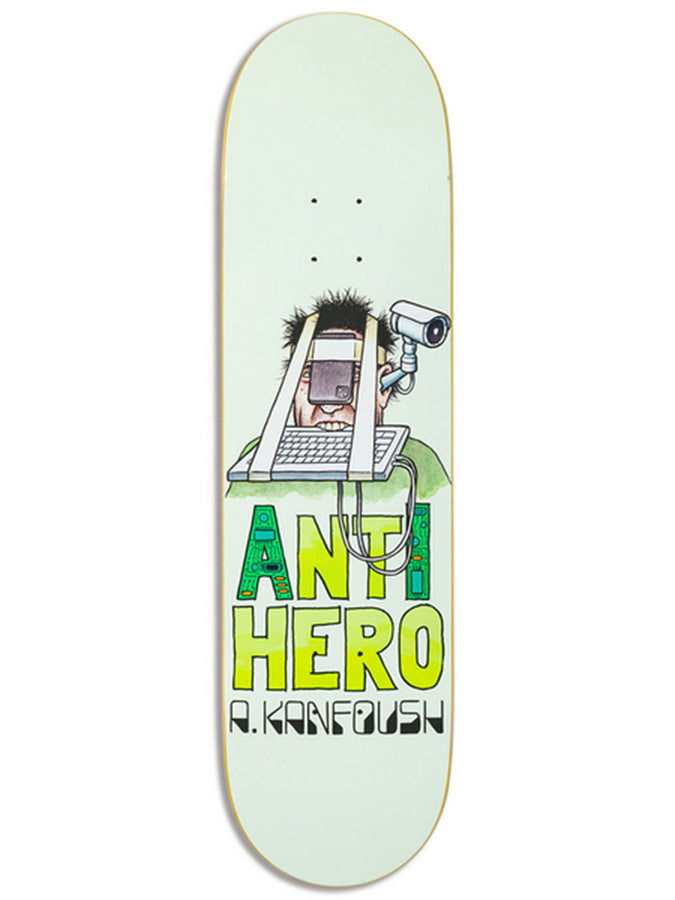 Anti-Hero Anti-Intelligence Kanfoush 8.4'' Skateboard Deck | GREEN