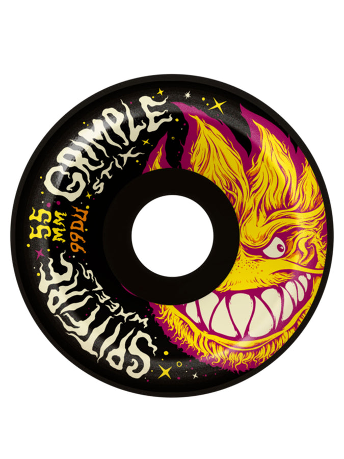 Spitfire F4 Grimplehead x Grimple Stix Lock-In 55mm Wheels | BLACK
