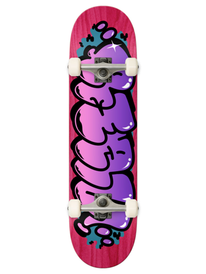 Real Bubble Letter Recolor 7.75'' Complete Skateboard | PURPLE