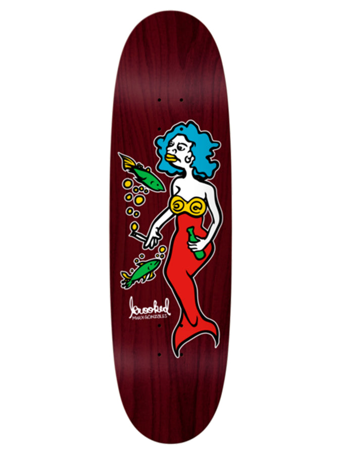 Krooked Gonz Mermaid Degg Shape 9.1'' Skateboard Deck | ASSORTED