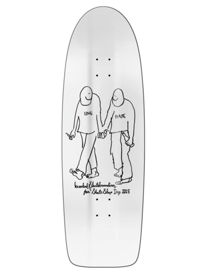 Krooked SSD Beamer Love White 10.75'' Skateboard Deck | ASSORTED