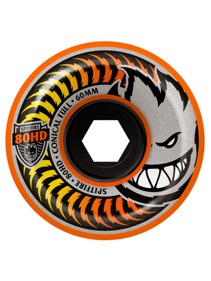 Spitfire 80HD Fade Orange Conical Full 60MM Skateboard Wheels | ORANGE