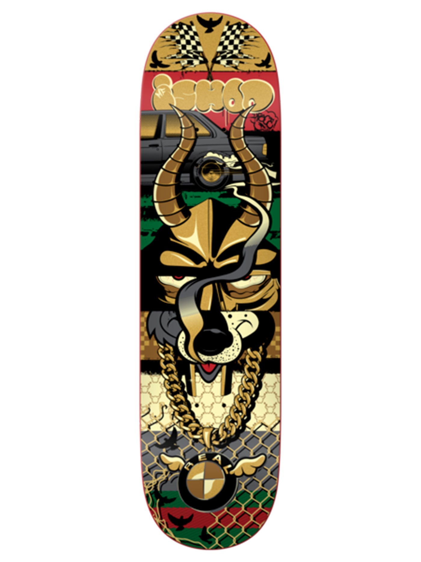 Real Ishod x D*Face 8.25'' Skateboard Deck