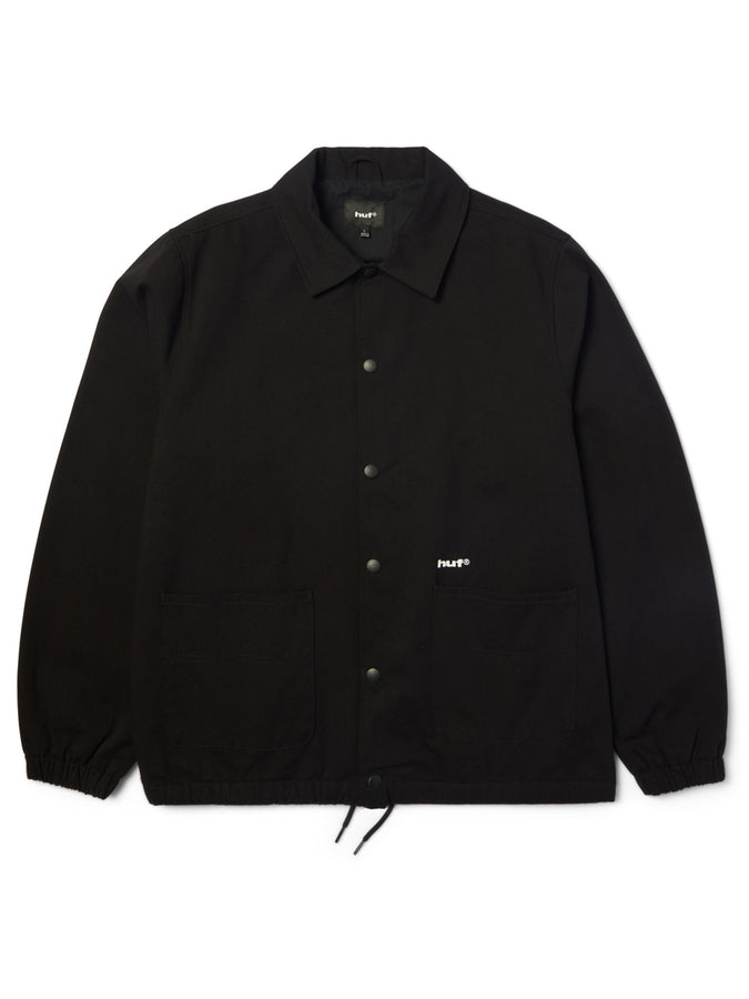 Huf 89 Twill Coaches Jacket Fall 2026 | BLACK/WHITE