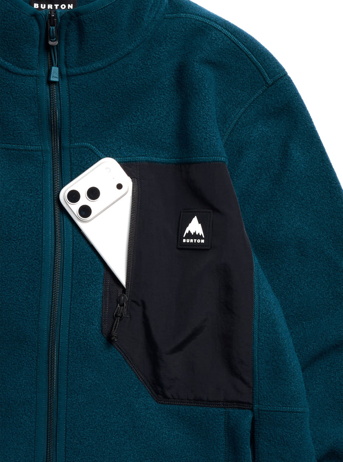 Burton Cinder Full Zip Fleece Fall 2026 | ATLANTIC TEAL (E9K)