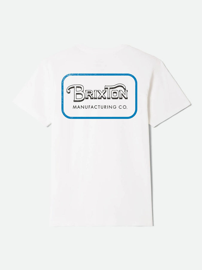 Brixton Grade Short Sleeve Buttondown Shirt Summer 2026 | WHITE/WASHED BLACK/MEDIUM BLUE