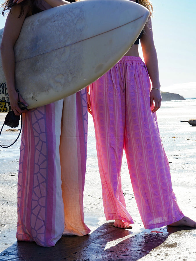 Notice The Reckless Good Salt Daze Boho Pants Summer 2026 | ECRU/PINK/CORAL/PURPLE