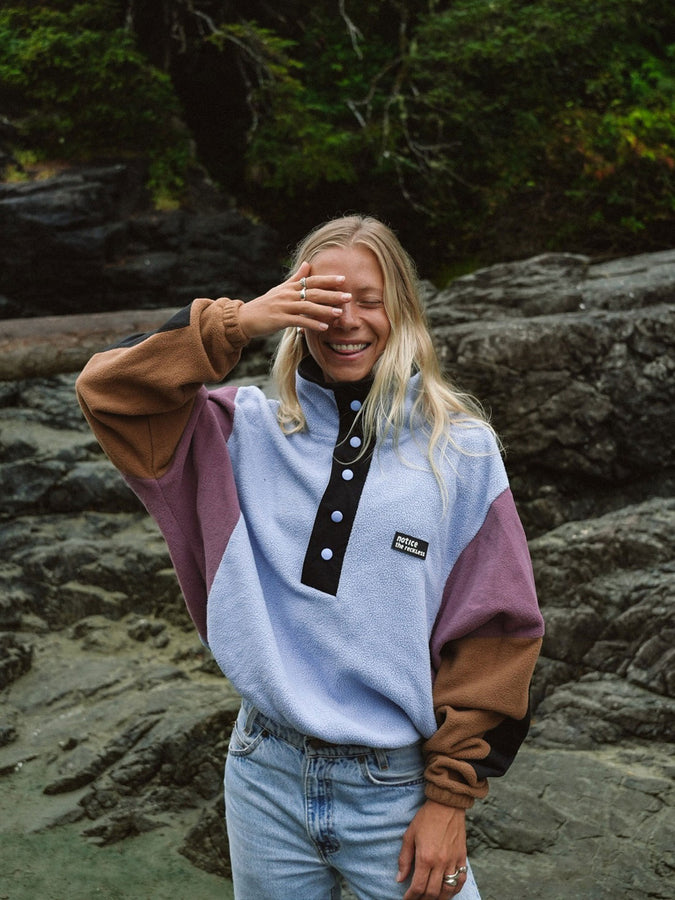 Notice The Reckless Vagabond Cropped Polar Fleece Spring 2026 | LILAC/GRAPE/BROWN