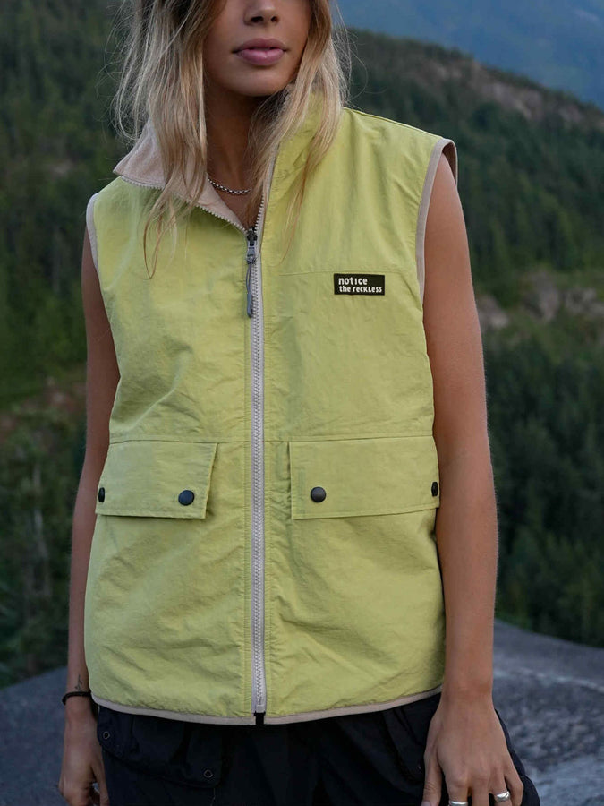 Notice The Reckless Blossom Reversible Vest Spring 2026 | LAVENDER/CREAM