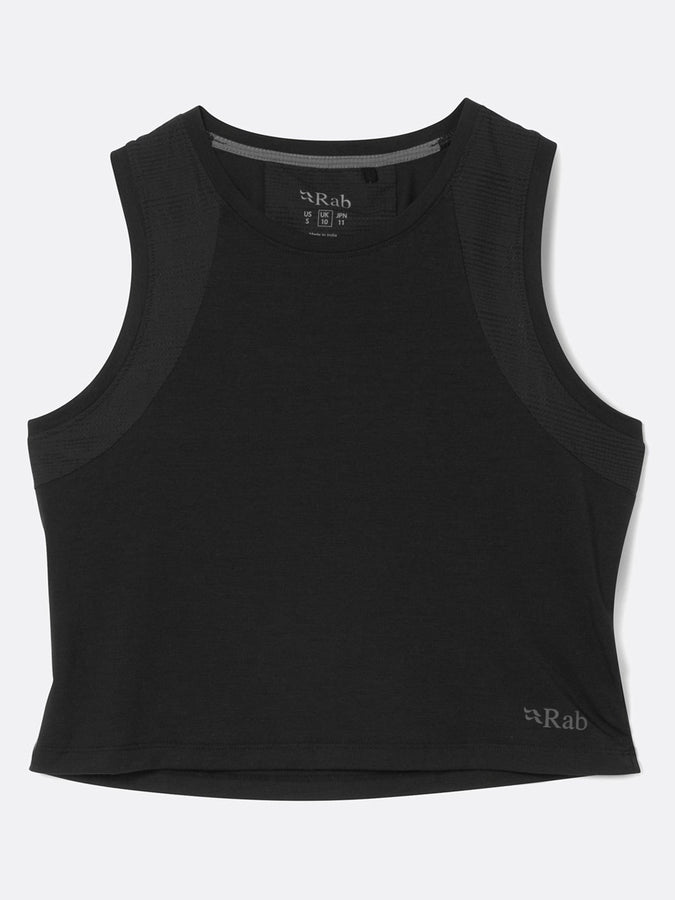 Rab Rivelin Crop Tank Top Spring 2026 | BLACK