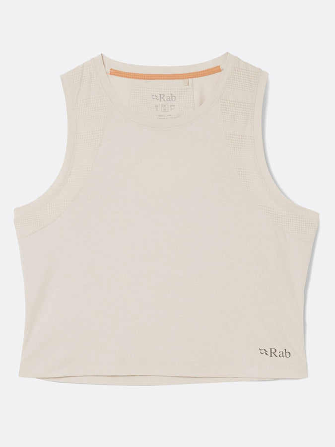Rab Rivelin Crop Tank Top Spring 2026 | PEBBLE