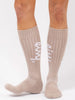 Eivy Snow Rib Wool Sand Socks