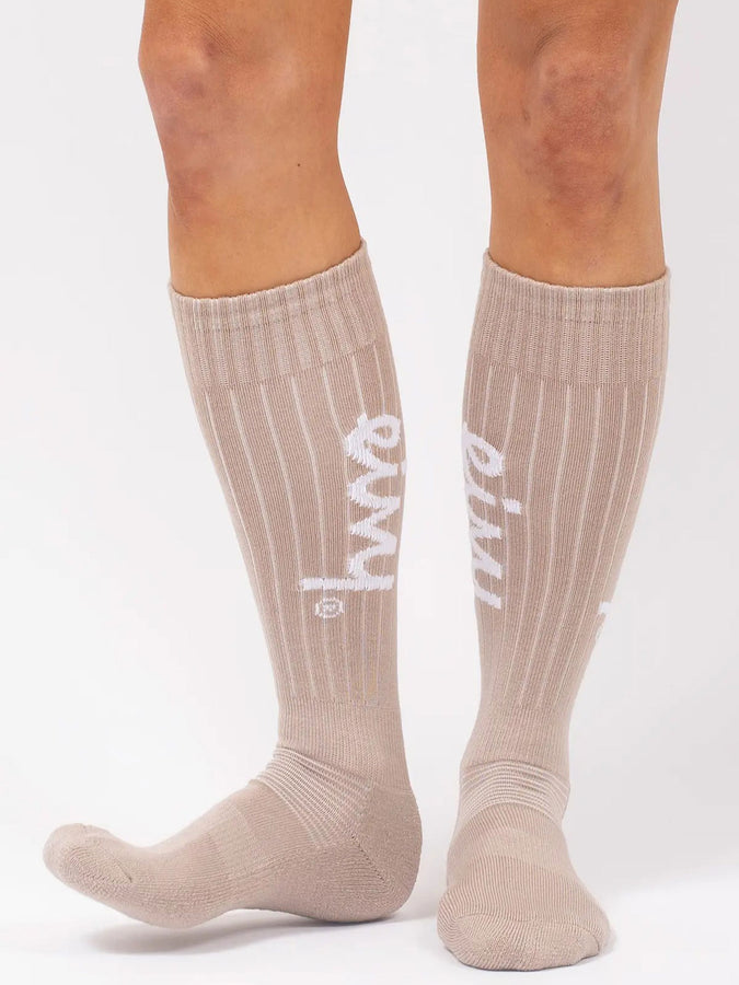 Eivy Snow Rib Wool Sand Socks | SAND