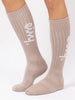 Eivy Snow Rib Wool Sand Socks