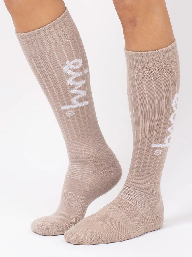 Eivy Snow Rib Wool Sand Socks | SAND