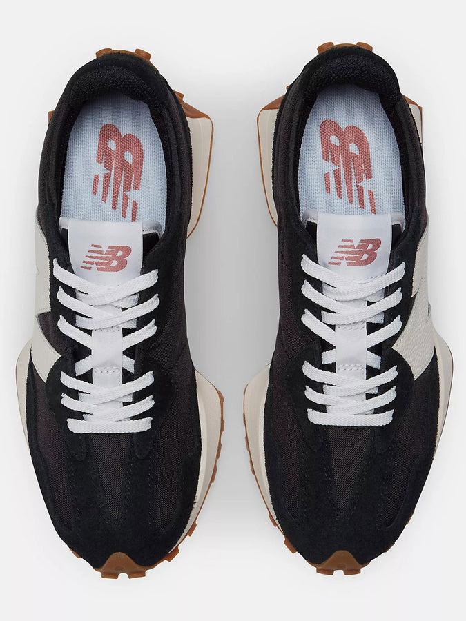 New Balance 327 Black/White/Mineral Red Shoes | BLACK/WHITE/MINERAL RED